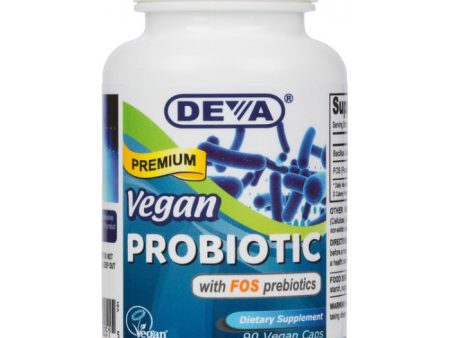 DEVA - Vegan Probiotic with FOS Prebiotics - 90 Vegan Caps Supply