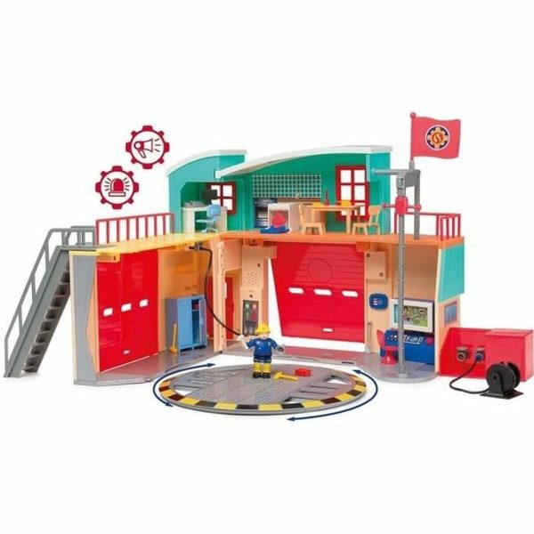 Playset Smoby Caserne de Pompiers Électronique Online Sale