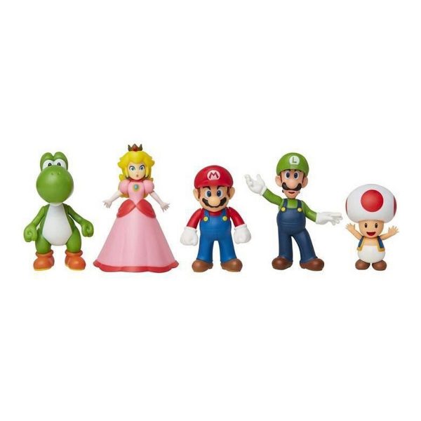 Set of Figures Super Mario Mario and his Friends 5 Pieces Discount