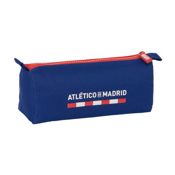 School Case Atlético Madrid Blue Red 21 x 8 x 7 cm For Cheap