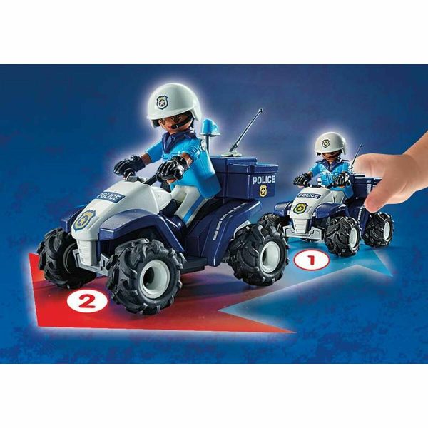 Vehicle Playset Playmobil Speed Quad City Action 71092 Police Officer (21 pcs) For Cheap