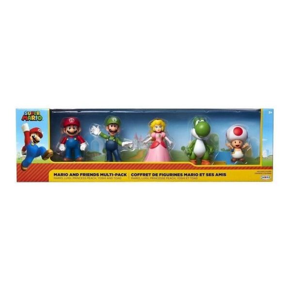 Set of Figures Super Mario Mario and his Friends 5 Pieces Discount