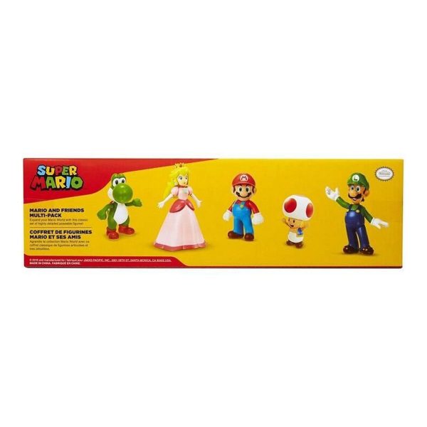 Set of Figures Super Mario Mario and his Friends 5 Pieces Discount