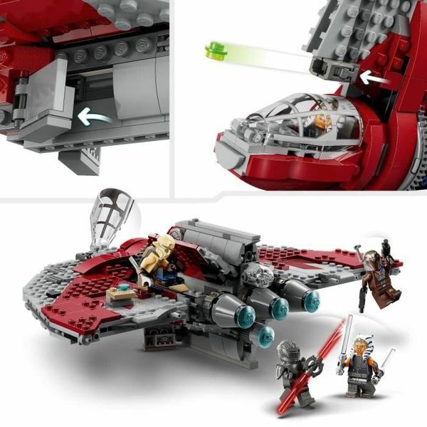 Playset Lego Star Wars 75362 Ahsoka Tano s T6 Jedi Shuttle 599 Pieces Online Hot Sale