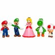 Set of Figures Super Mario Mario and his Friends 5 Pieces Discount