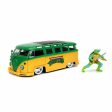 Playset Teenage Mutant Ninja Turtles Leonardo & 1962 Volkswagen Bus 2 Pieces Fashion