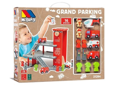 Car park with Cars Moltó Grand Parking 16 Pieces Supply