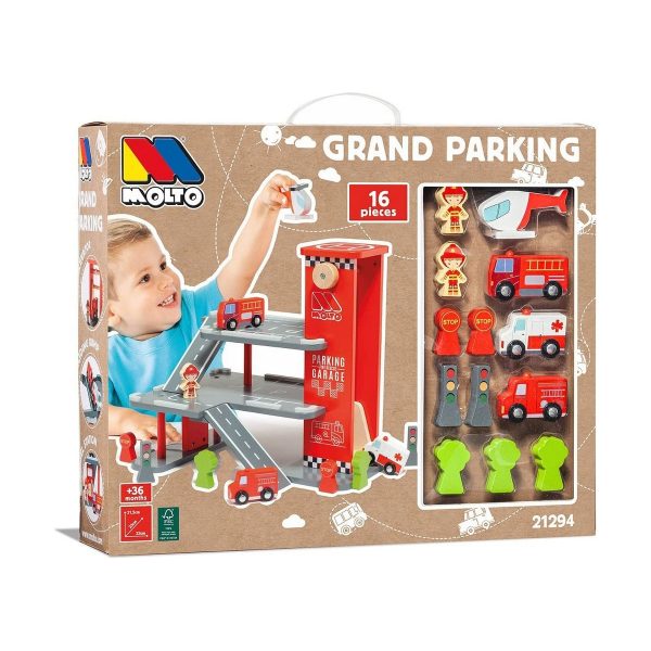 Car park with Cars Moltó Grand Parking 16 Pieces Supply