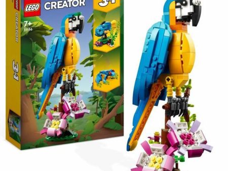 Playset Lego Creator 31136 Exotic parrot with frog and fish 3-in-1 253 Pieces For Sale