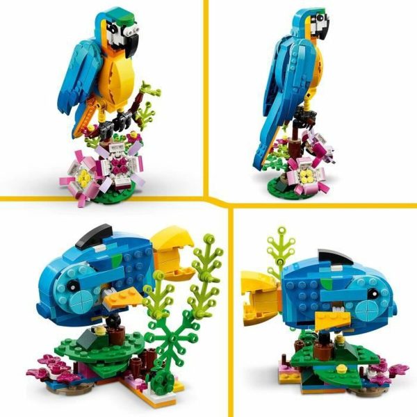 Playset Lego Creator 31136 Exotic parrot with frog and fish 3-in-1 253 Pieces For Sale