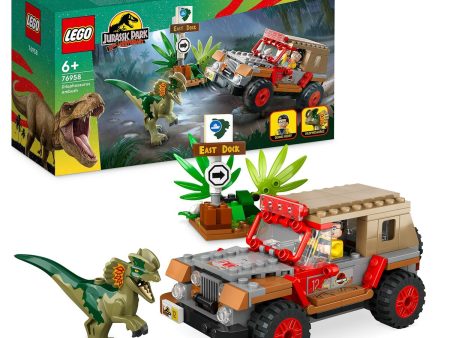 Playset Lego Jurassic Park 30th Anniversary 76958 Dilophosaurus Ambush 211 Pieces Online Sale