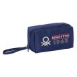 School Case Benetton Varsity Grey Navy Blue 22 x 10 x 10 cm Supply