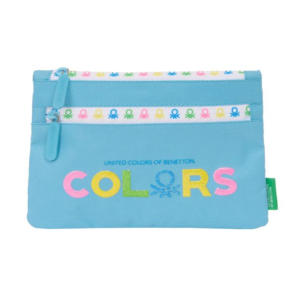 School Case Benetton Spring Sky blue 23 x 16 x 3 cm Supply