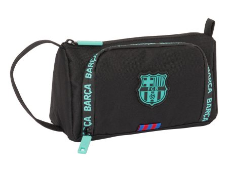 School Case with Accessories F.C. Barcelona Black 20 x 11 x 8.5 cm (32 Pieces) Fashion