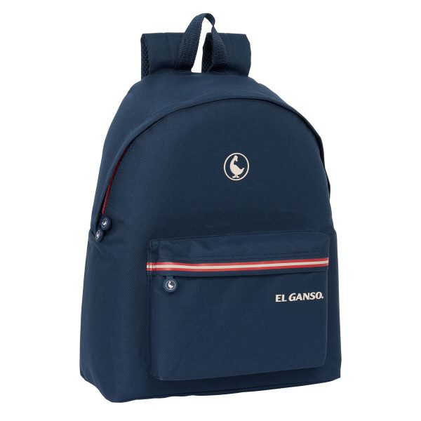 School Bag El Ganso Classic Navy Blue 33 x 42 x 15 cm Online Hot Sale