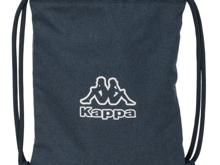 Backpack with Strings Kappa Dark navy Grey Navy Blue 35 x 40 x 1 cm Hot on Sale