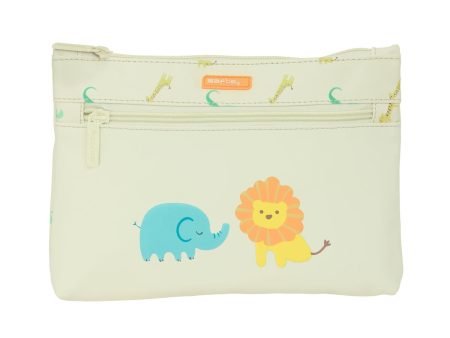 School Case Safta Selva Jungle Beige 23 x 16 x 3 cm Hot on Sale