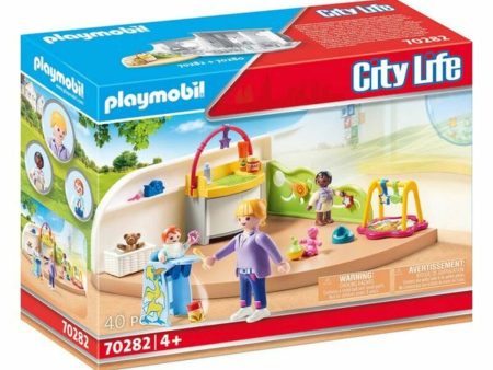 Playset City Life Baby Room Playmobil 70282 (40 pcs) For Discount