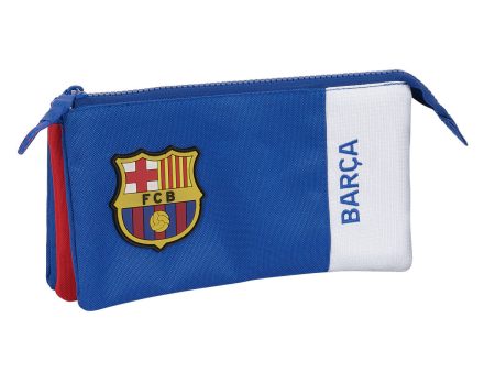 Double Carry-all F.C. Barcelona Blue Maroon 22 x 12 x 3 cm Discount