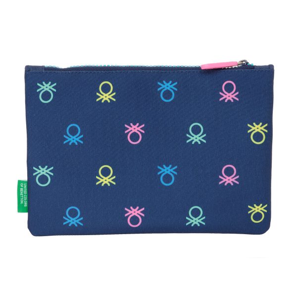 School Case Benetton Cool Navy Blue 23 x 16 x 3 cm For Sale