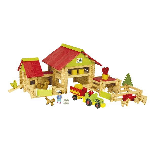 Playset Jeujura Large farm 220 Pieces Online Sale