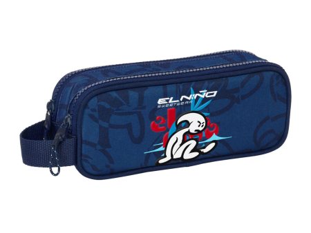 Double Carry-all El Niño Paradise Navy Blue 21 x 8 x 6 cm For Discount