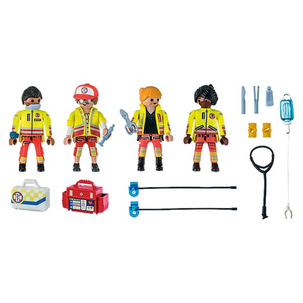 Playset Playmobil 71244 City Life Rescue Team 25 Pieces Discount