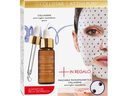 Collistar - Attive Puri - Collagene Antirughe Rassodante - Maschera Micromagnetica Collagene Antirughe Rassodante - Cofanetto donna For Sale