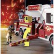 Vehicle Playset   Playmobil Fire Truck with Ladder 70935         113 Pieces Online Sale