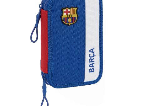 Double Pencil Case F.C. Barcelona Blue Maroon 12.5 x 19.5 x 4 cm (28 Pieces) Online now