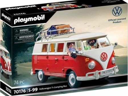 Vehicle Playset Playmobil 70176 Volkswagen T1 Bus Red Online Hot Sale