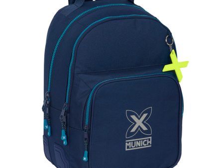 School Bag Munich Nautic Navy Blue 32 x 42 x 15 cm For Discount