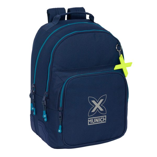 School Bag Munich Nautic Navy Blue 32 x 42 x 15 cm For Discount