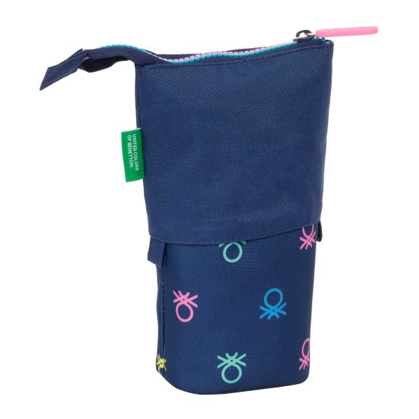 Pencil Holder Case Benetton Cool Navy Blue 8 x 19 x 6 cm Online