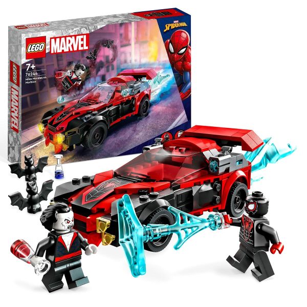 Playset Lego Marvel Miles Morales vs. Morbius 220 Pieces Online Hot Sale