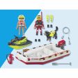 Playset Playmobil Action Heroes - Fireboat and Water Scooter 71464 52 Pieces Discount