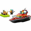 Playset Lego City 60373 The firefighters  rescue boat Multicolour 144 Pieces Online Sale