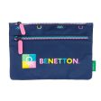 School Case Benetton Cool Navy Blue 23 x 16 x 3 cm For Sale