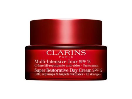 Clarins - Multi-Intensive Jour - Crème Lift-Repulpante Anti-Rides - Toutes Peaux - Super Restorative Day Cream - Lifts, Replumps & Targets Wrinkles - All Skin Types - SPF 15 Supply