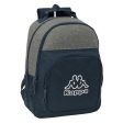 School Bag Kappa Dark navy Grey Navy Blue 32 x 42 x 15 cm Fashion