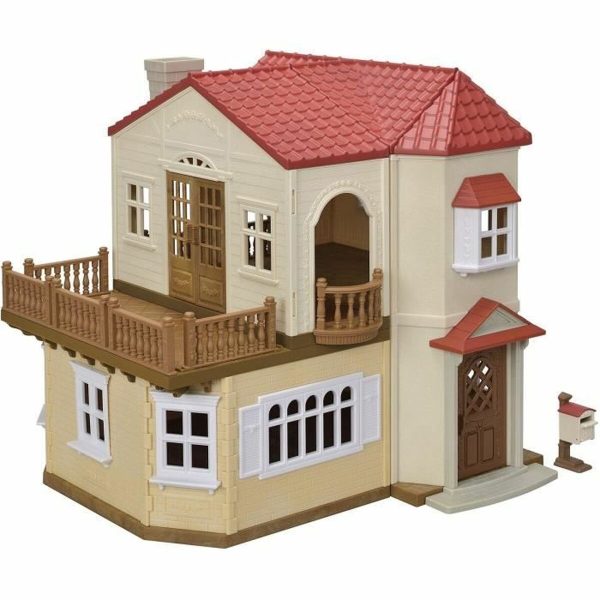 Playset Sylvanian Families Red Roof Country Home Doll s House Rabbit Supply