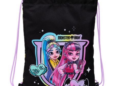 Backpack with Strings Monster High Black 26 x 34 x 1 cm Discount