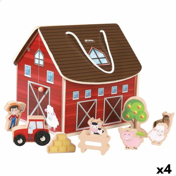 Playset Woomax Farm 9 Pieces 4 Units 19 x 18 x 19 cm For Discount