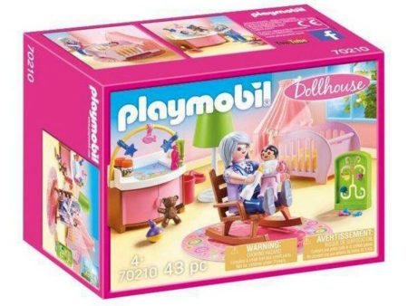 Playset Dollhouse Baby s Room Playmobil 70210 - Nursery (43 pcs) Sale