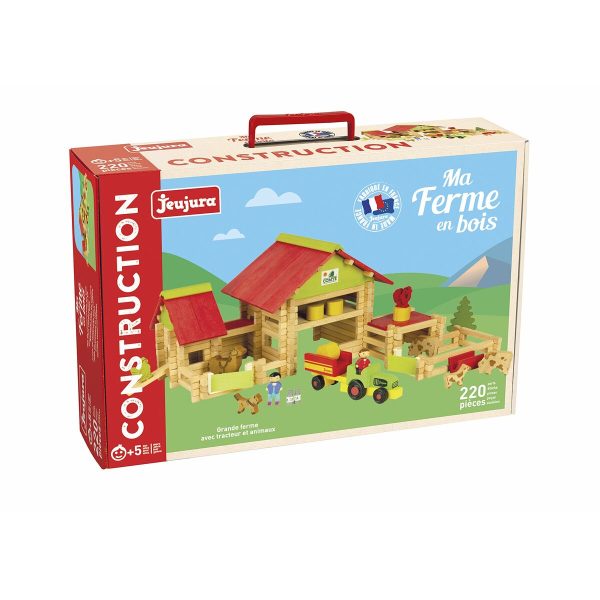 Playset Jeujura Large farm 220 Pieces Online Sale