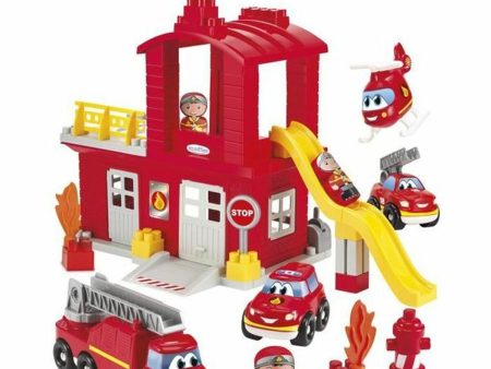 Playset Ecoiffier Fire Station 10 Pieces For Sale