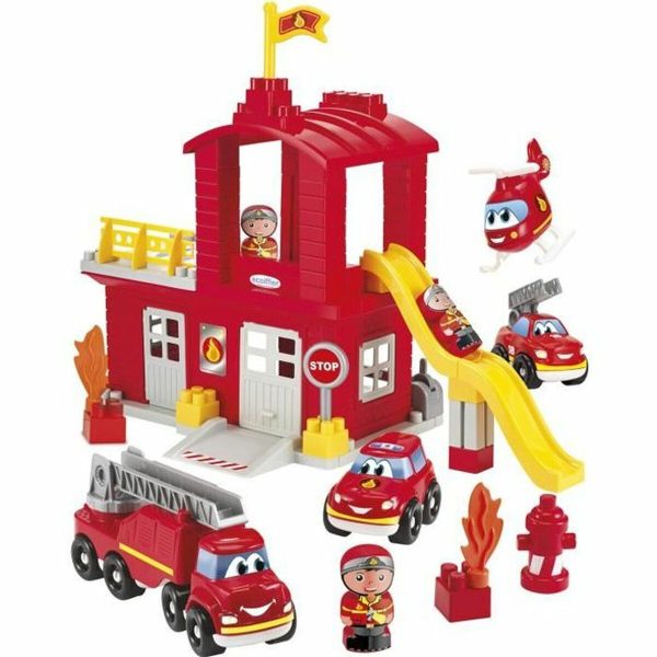 Playset Ecoiffier Fire Station 10 Pieces For Sale