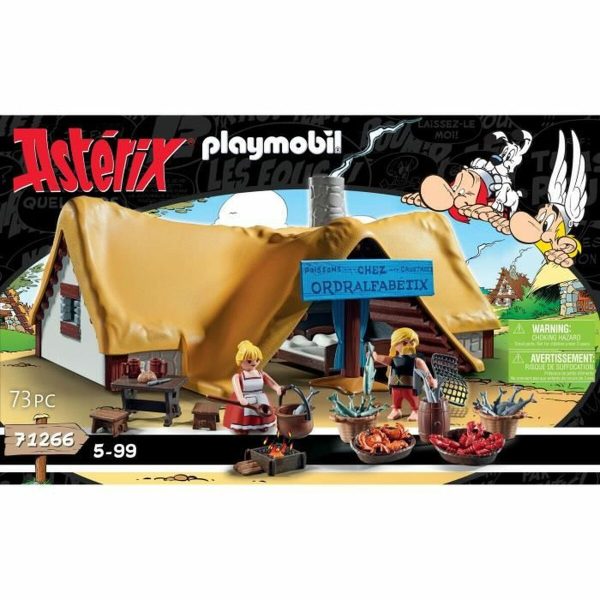 Playset Playmobil Astérix: Ordralfabetix Hut 71266 73 Pieces For Sale