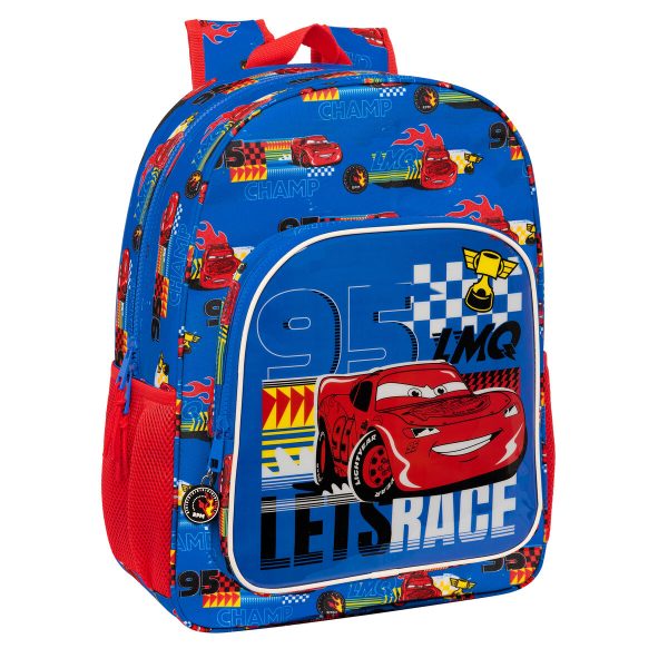 School Bag Cars Race ready Blue 33 x 42 x 14 cm Online Sale