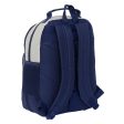 School Bag Benetton Varsity Grey Navy Blue 32 x 42 x 15 cm For Discount